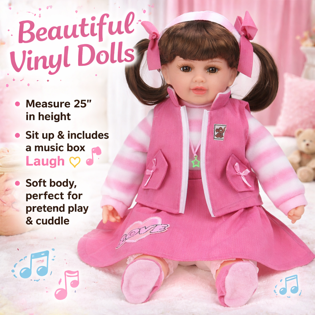 25 Inch Music Vinyl Dolls – Kinnex Dolls