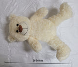 14" White Bear Body With Embroidery "Mis 15 Anos" - B14550