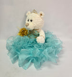 20" Quince Bear With Ruffles