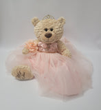 20" Quince Bear With Tulle - ARC16832-29  Blush (Made to Order)