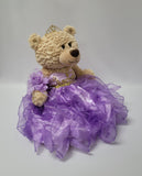 20" Quince Bear With Ruffles - ARC16832-5R Lavender (Made to Order)