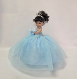 18" Precious Moments Doll With Tulle - ARC8421-4 Baby Blue