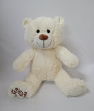 14" White Bear Body With Embroidery "Mis 15 Anos" - B14550