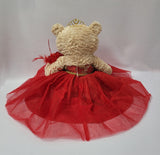 20" Quince Light Brown Bear With Embroidery "Mis 15 Anos" - B16632-14G Red With Gold Trim
