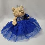 20" Quince Light Brown Bear With Embroidery "Mis 15 Anos" - B16632-15 Royal Blue