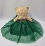 20" Quince Light Brown Bear With Embroidery "Mis 15 Anos" - B16632-33G  Emerald Green