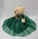 20" Quince Light Brown Bear With Embroidery "Mis 15 Anos" - B16632-33G  Emerald Green