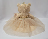 20" Quince Light Brown Bear With Embroidery "Mis 15 Anos" - B16632-34G  Champagne