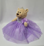 20" Quince Light Brown Bear With Embroidery "Mis 15 Anos" - B16632-5 Lavender