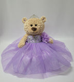 20" Quince Light Brown Bear With Embroidery "Mis 15 Anos" - B16632-5 Lavender