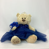 20" Sweet 16 Light Brown Bear With Embroidery "Sweet 16"- B16632A-16 Navy Blue