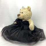20" Sweet 16 Light Brown Bear With Embroidery "Sweet 16"- B16632A-17 Black