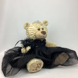20" Sweet 16 Light Brown Bear With Embroidery "Sweet 16"- B16632A-17 Black