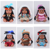 10" vinyl posable Native American dolls