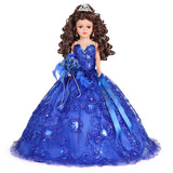 18" Quince Umbrella Vinyl Dolls KB18725V-15 Royal Blue
