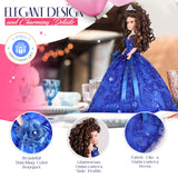18" Quince Umbrella Vinyl Dolls KB18725V-15 Royal Blue