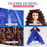 18" Quince Umbrella Vinyl Dolls KB18725V-15 Royal Blue