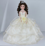 18" Sleeveless Umbrella Quince Dolls KB18724-2B Beige