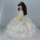 18" Sleeveless Umbrella Quince Dolls KB18724-2B Beige