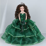 18" Sleeveless Umbrella Quince Dolls KB18724-33B Emerald Green