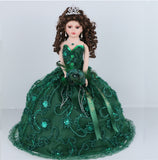 18" Quince Umbrella Dolls KB18725-33 Emerald Green