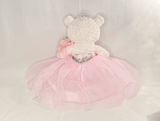 16" Quince Bear With Tulle - ARC16831-3 Pink (Made to Order) - Kinnex Dolls | ARC16831-3 |