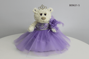 9" Quince Bear - B09631-5 Lavender - Kinnex Dolls | B09631-5 |