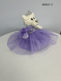 9" Quince Bear - B09631-5 Lavender - Kinnex Dolls | B09631-5 |