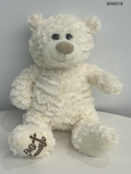 12" White Bear Body With Embroidery "Mi Bautizo" - B09831B