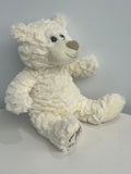 12" White Bear Body With Embroidery "Mi Presentacion"  - B09831P