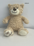 12" Light Brown Bear Body With Embroidery "Mi Presentacion" - B09832P