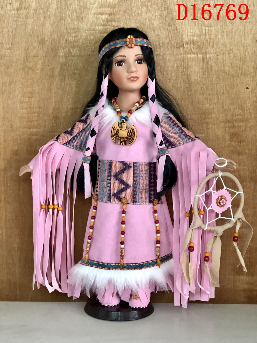 16 PORCELAIN INDIAN DOLL D16769 SMITA Kinnex Dolls