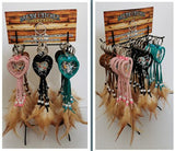 2"D HEART SHAPE KEY CHAIN(SET OF 36, 6 ASST'D COLOR W/ DISPLAY) DC02285K - Kinnex Dolls | DC02285K |