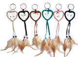 2"D HEART SHAPE KEY CHAIN(SET OF 36, 6 ASST'D COLOR W/ DISPLAY) DC02285K - Kinnex Dolls | DC02285K |