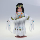 10" Porcelain Indian Doll, Little Cubs