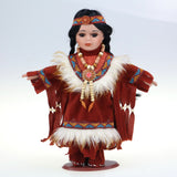 10" Porcelain Indian Doll, Little Cubs