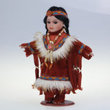 10" Porcelain Indian Doll, Little Cubs