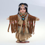 10" Porcelain Indian Doll, Little Cubs