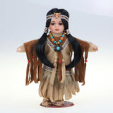 10" Porcelain Indian Doll, Little Cubs