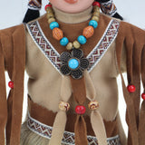 10" Porcelain Indian Doll, Little Cubs