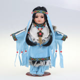 10" Porcelain Indian Doll, Little Cubs
