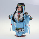10" Porcelain Indian Doll, Little Cubs