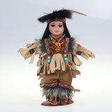 10" Porcelain Indian Doll, Little Cubs