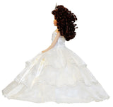 18" Sleeveless Umbrella Quince Dolls KB18724-1B White - Kinnex Dolls | KB18724-1B |