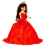 18" Quince Umbrella Dolls KB18725-14 Red - Kinnex Dolls | KB18725-14 |
