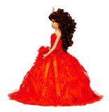 18" Quince Umbrella Dolls KB18725-14 Red - Kinnex Dolls | KB18725-14 |