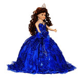 18" Quince Umbrella Dolls KB18725-15 Royal Blue - Kinnex Dolls | KB18725-15 |