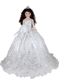 28" Birthday Umbrella Dolls KB28200-1 White - Kinnex Dolls | KB28200-1 |