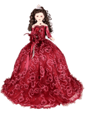 28" Birthday Umbrella Dolls KB28200-7 Burgundy - Kinnex Dolls | KB28200-7 |