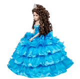 18" Quince Umbrella Dolls KK18729-10 Turquoise - Kinnex Dolls | KK18729-10 |